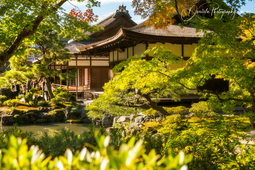 Silver Pavilion at golden hour in Kyoto